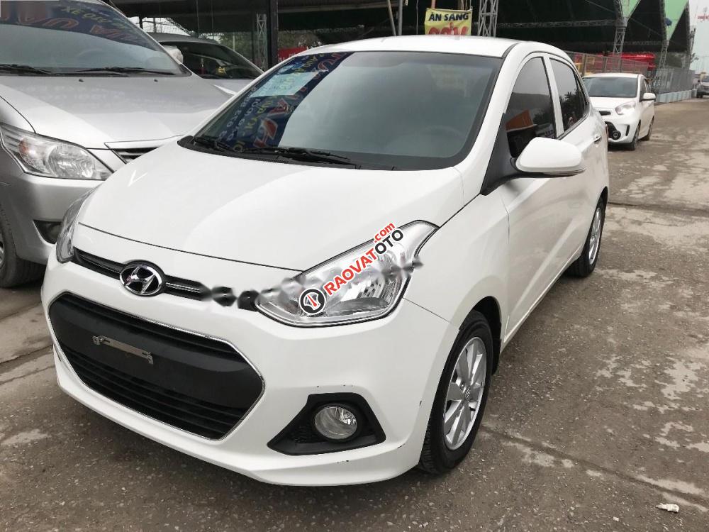 Bán Hyundai Grand i10 1.2 AT đời 2015, màu trắng, nhập khẩu-1