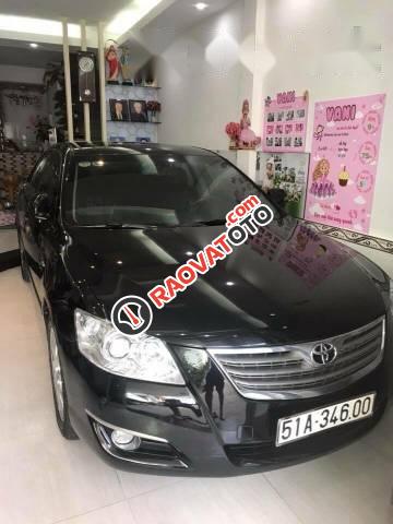 Bán Toyota Camry 3.5Q đời 2008, màu đen, giá tốt-0