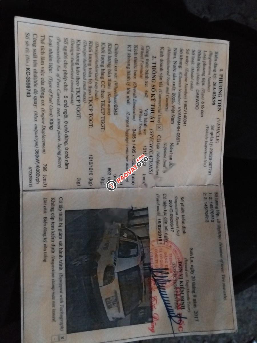 Bán Daewoo Matiz SE đời 2005, màu trắng-1