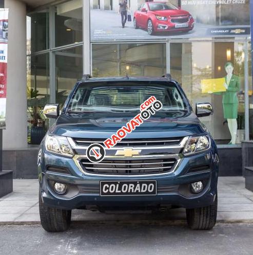 Bán tải 5 chỗ Chevrolet Colorado LTZ 2.8 AT 4x4 màu xanh đá, ưu đãi giá tốt - LH: 0945307489 Huyền Chevrolet-1