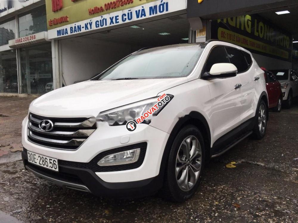 Bán Hyundai Santa Fe 2.4L 4WD năm 2016, màu trắng-1