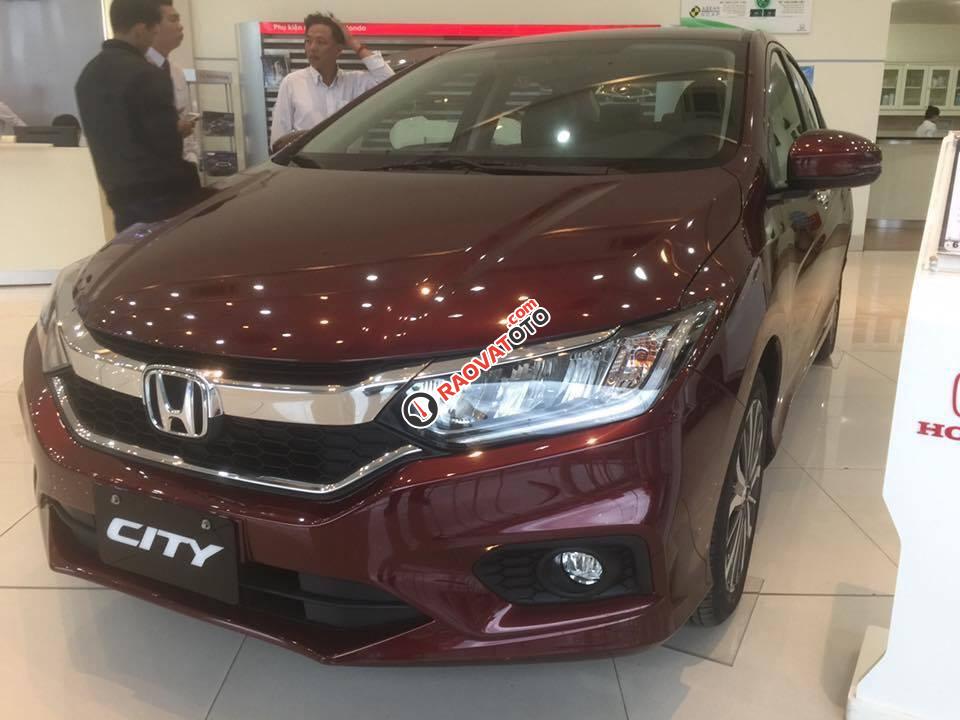 Bán ô tô Honda City 1.5 CVT TOP đời 2017, màu đỏ tại Honda Ô Tô Hà Tĩnh-0