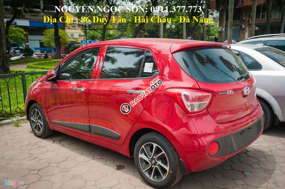 Bán Hyundai Grand i10 giá rẻ nhất Đà Nẵng, hỗ trợ trả góp 90% xe, chạy Grab, LH Ngọc Sơn: 0911.377.773-8