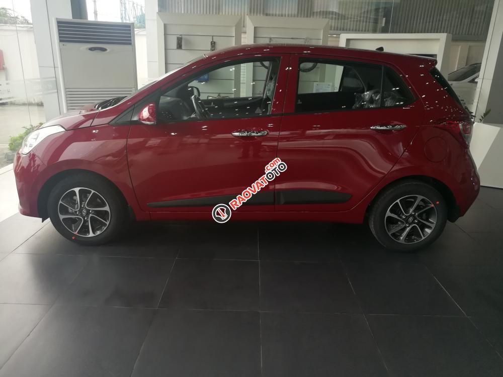 Bán Hyundai Grand i10 1.2 AT đời 2017, màu đỏ, giá chỉ 395 triệu-1