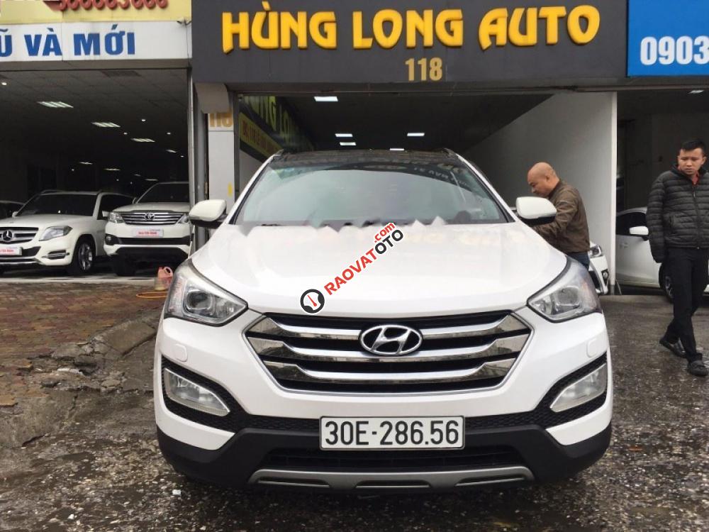 Bán Hyundai Santa Fe 2.4L 4WD năm 2016, màu trắng-0