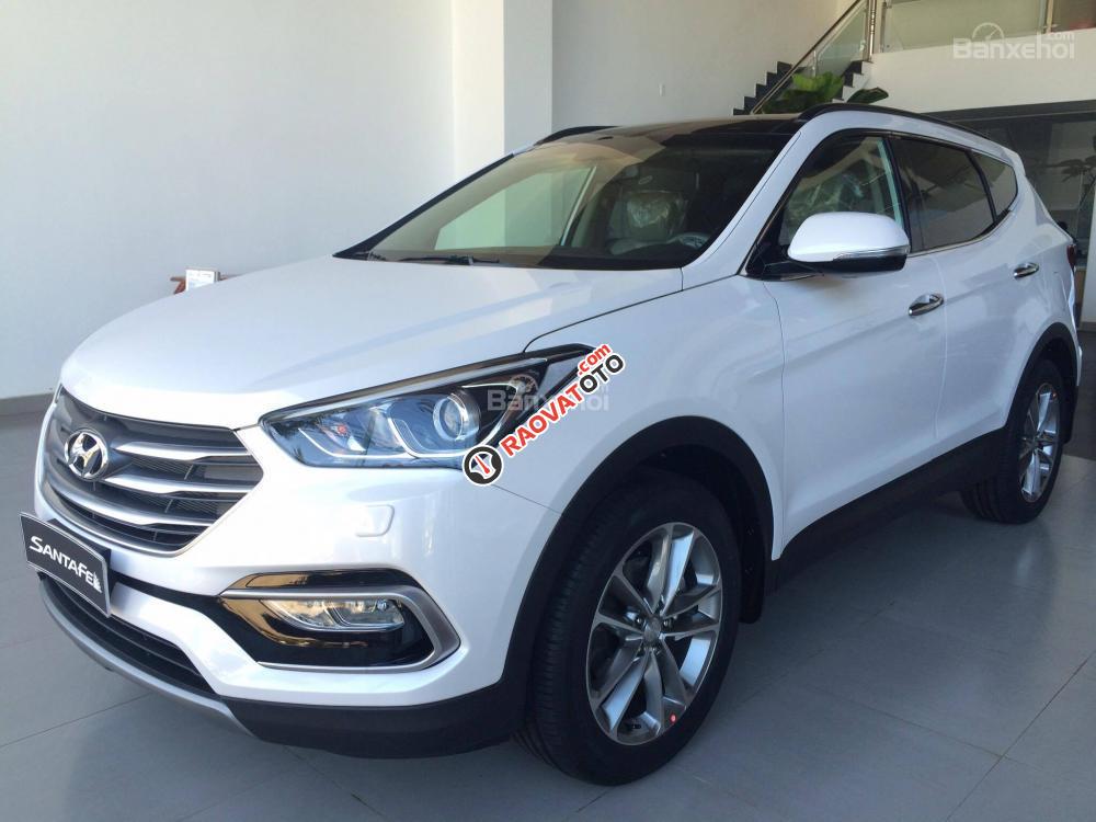 Hyundai Gia Lai - Bán ô tô Hyundai Santa Fe 2017, đủ màu, khuyến mãi 230tr, chỉ từ 898tr, vay vốn 90%, 0915554357-0