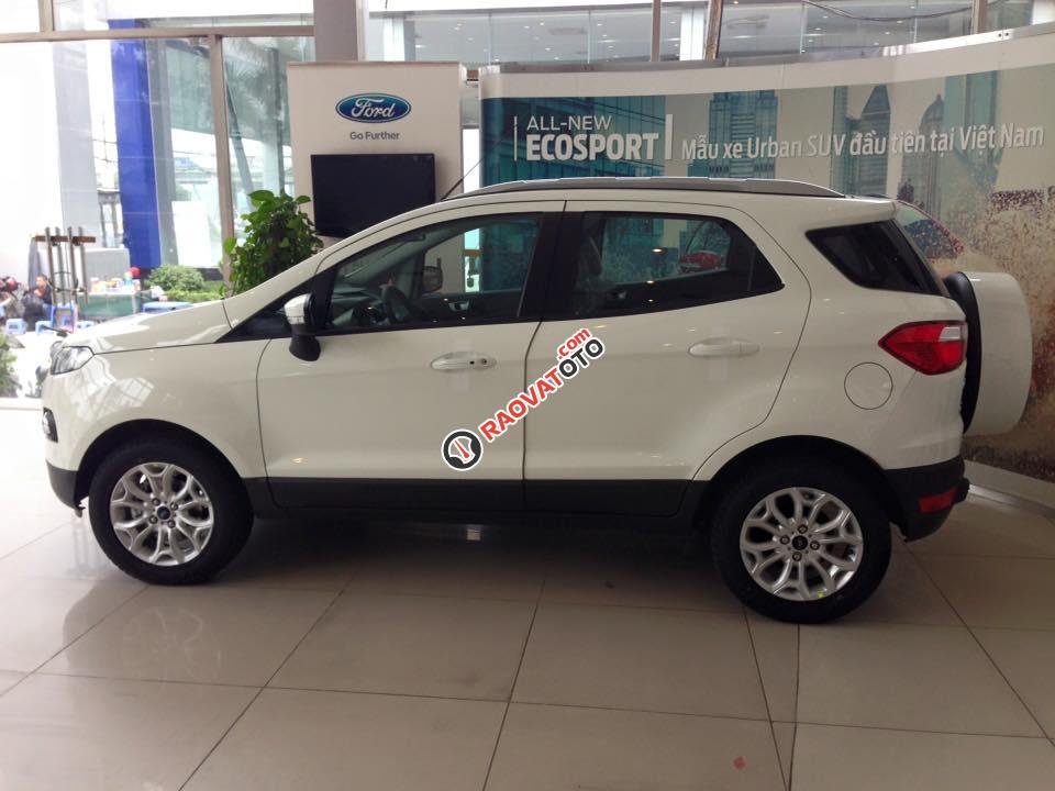 Cần bán xe Ford EcoSport Titanium 1.5P AT sản xuất 2017, màu trắng-1