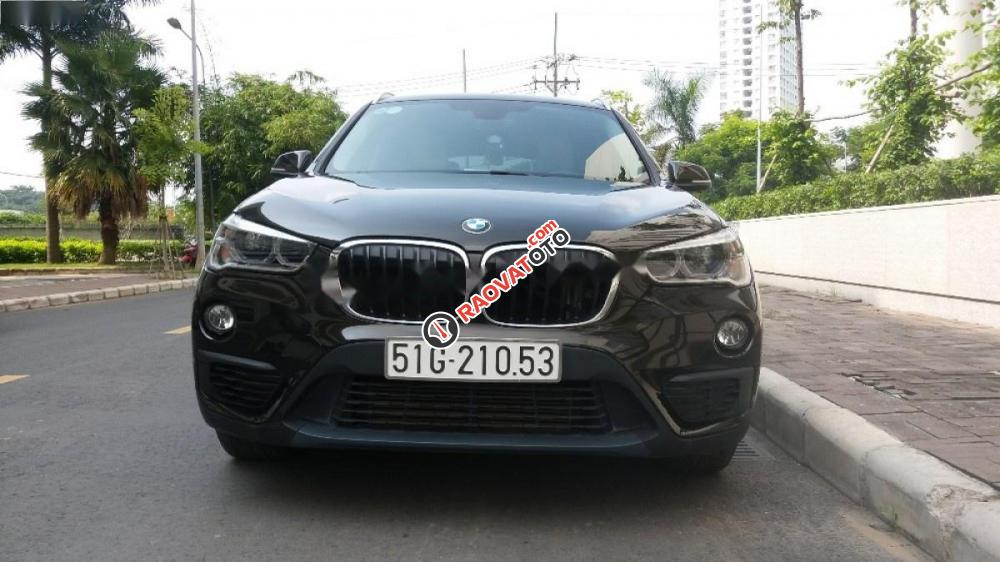 Bán xe BMW X1 sDrive20i đời 2015, màu đen, xe nhập-0