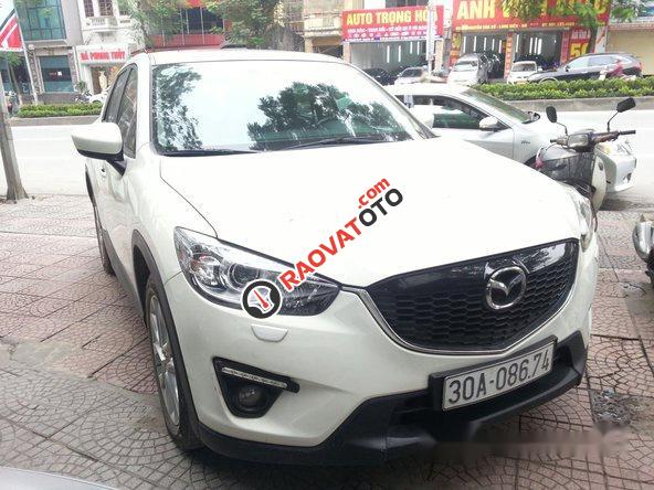 Bán Mazda CX 5 2.0 4WD đời 2014, màu trắng xe gia đình giá cạnh tranh-0