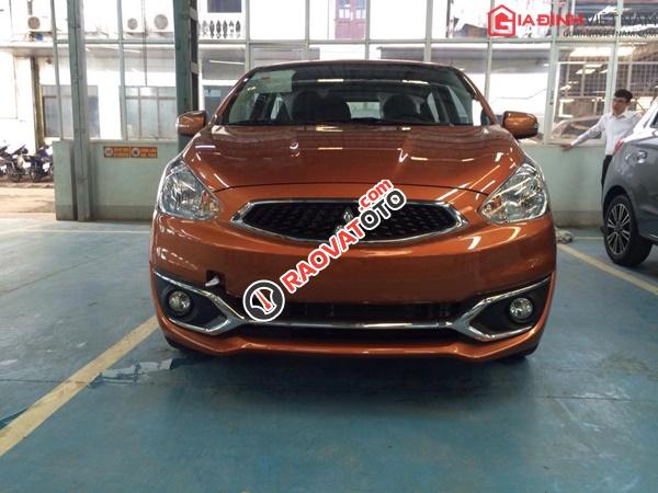 Bán Mitsubishi Mirage màu cam, xe nhập khẩu, siêu lợi xăng, hỗ trợ trả góp, LH 0911477123-5