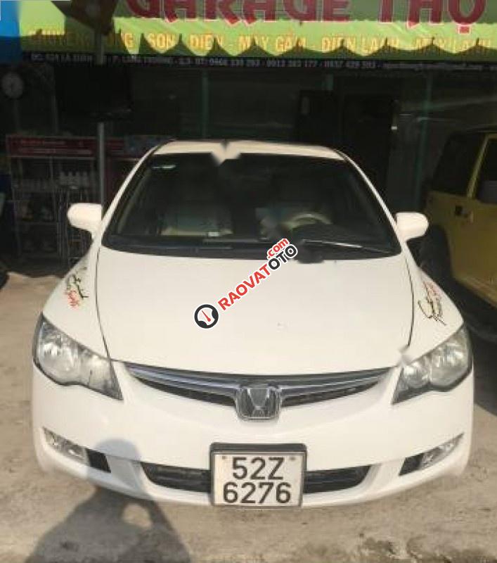 Cần bán lại xe Honda Civic 1.8 MT đời 2006, màu trắng số sàn-1