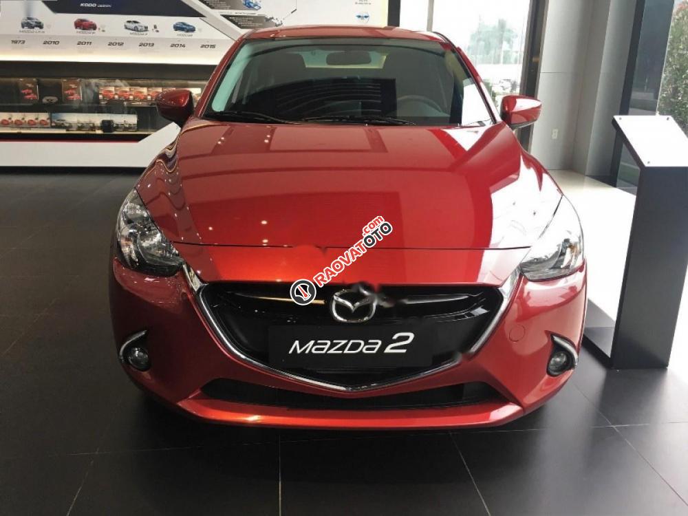 Bán Mazda 2 1.5 AT sản xuất 2017, màu đỏ, 499tr-1