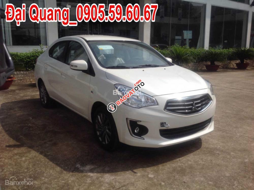 Cần bán xe Mitsubishi Attrage tại Đà Nẵng, màu trắng, Lh Quang 0905596067, vay lên đến 90 %-4