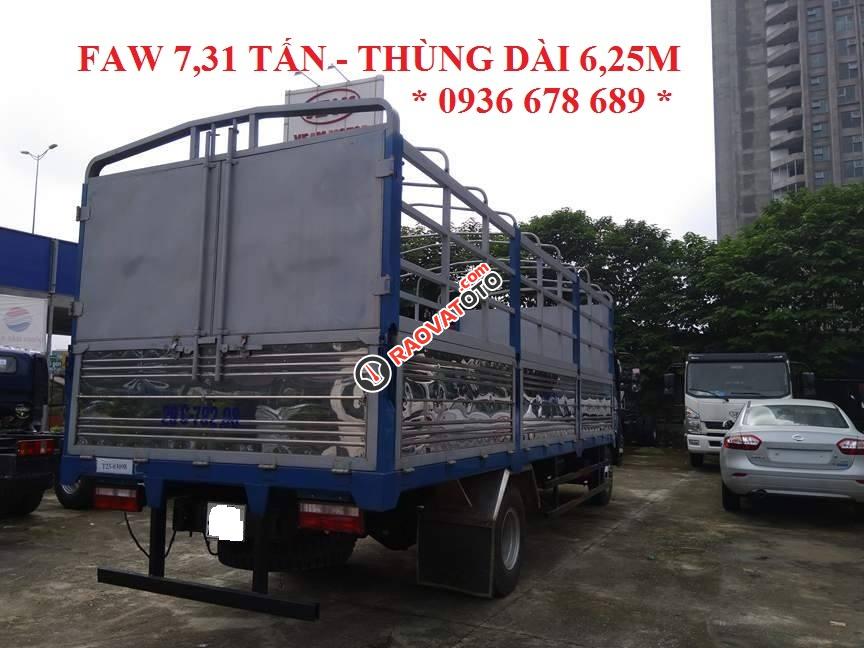 Bán xe tải thùng mui bạt Faw 7,31 tấn thùng dài 6,25m, máy khỏe, giá tốt nhất toàn quốc-5