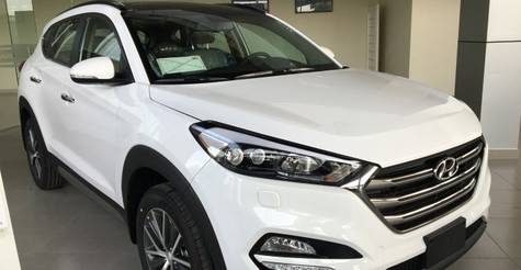 Bán xe Hyundai Tucson năm 2017, màu trắng, nhập khẩu, 760tr-0