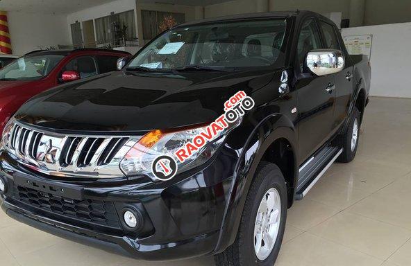 Bán xe Mitsubishi Triton đời 2017, màu đen, nhập khẩu nguyên chiếc, giá tốt nhất thị trường. Cho vay 80%-1