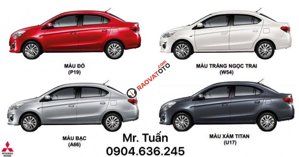 Bán Mitsubishi Attrage năm 2017, màu trắng, nhập khẩu-7