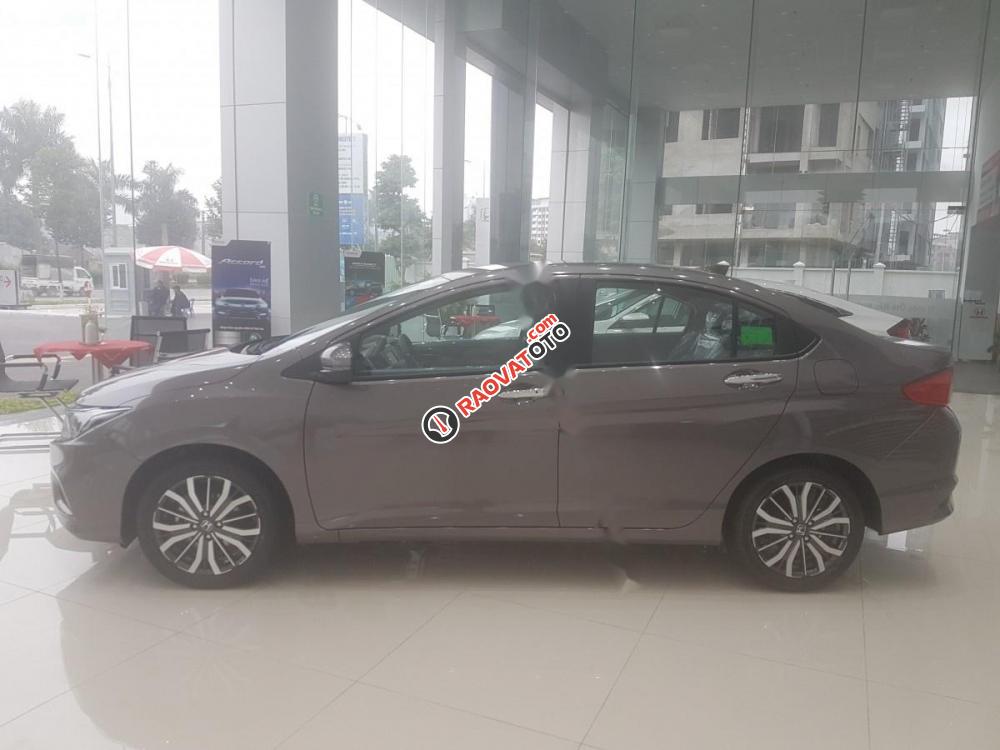 Bán Honda City 1.5TOP đời 2017, màu xám-3