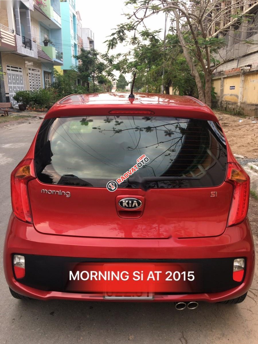 Cần bán gấp Kia Morning Si đời 2015, màu đỏ số tự động, giá tốt-1