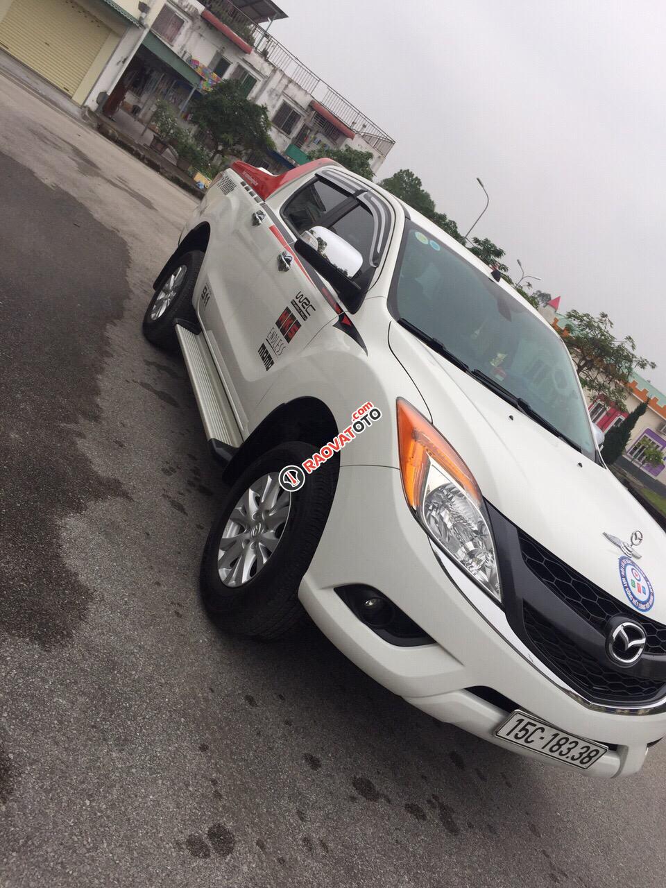 Bán ô tô Mazda BT 50 2.2 AT đời 2015, màu trắng, nhập khẩu nguyên chiếc  -0