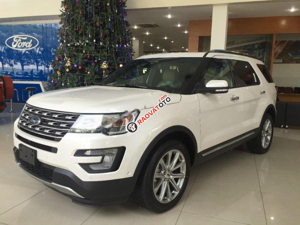 Bán xe Ford Explorer đời 2017, màu trắng, nhập khẩu nguyên chiếc-0