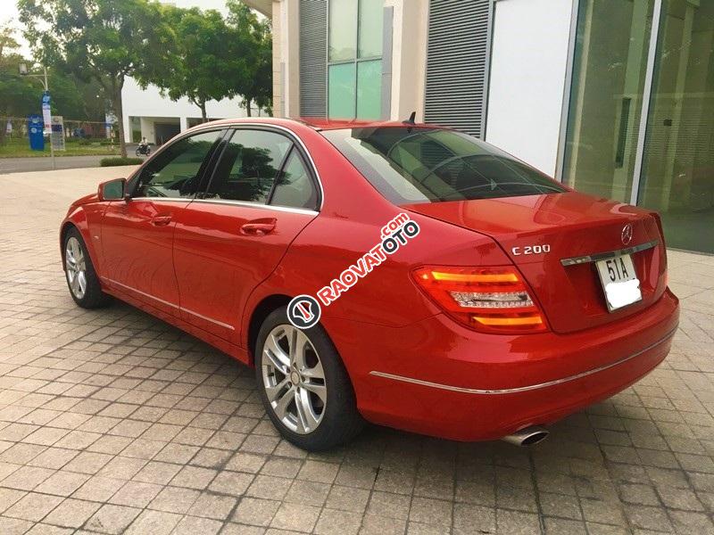 Bán xe Mercedes C200 2012, màu đỏ, ít sử dụng, 33.000 km, lý lịch bảo dưỡng hãng-3