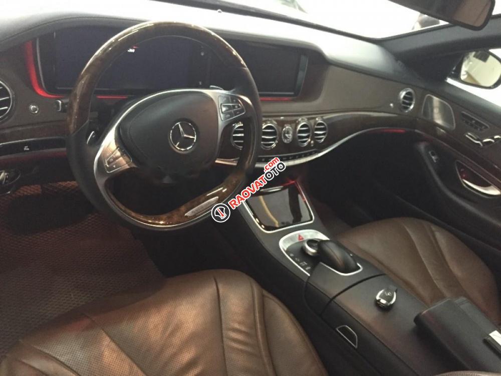 Bán Mercedes S400L đời 2014, màu trắng-0