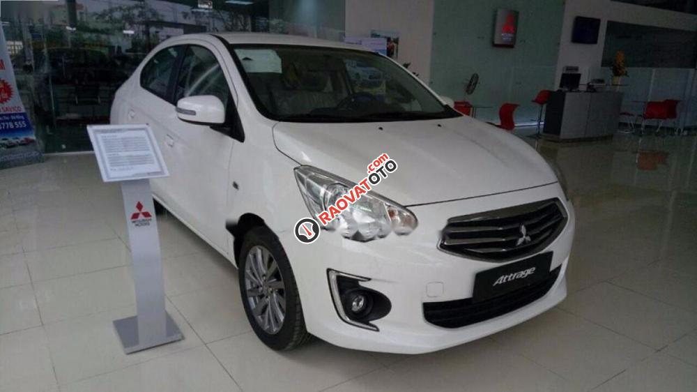 Bán xe Mitsubishi Attrage 1.2CVT đời 2017, màu trắng, nhập khẩu-4