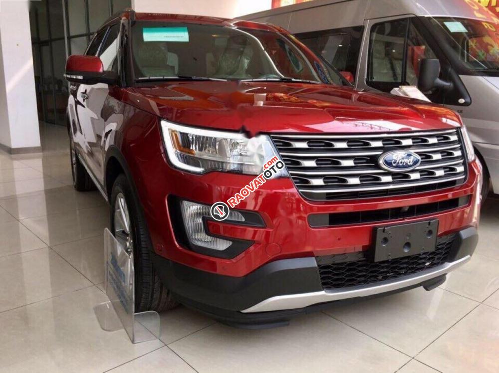 Bán ô tô Ford Explorer đời 2017, màu đỏ, nhập khẩu-0