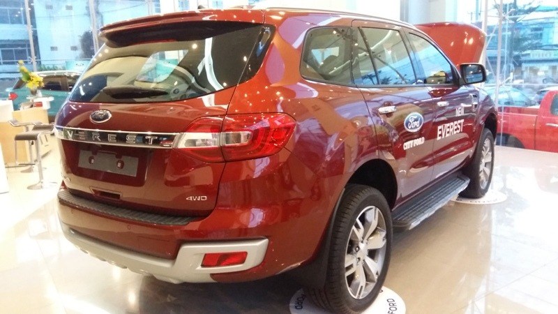 Bán ô tô Ford Everest đời 2017, màu đỏ, nhập khẩu-4