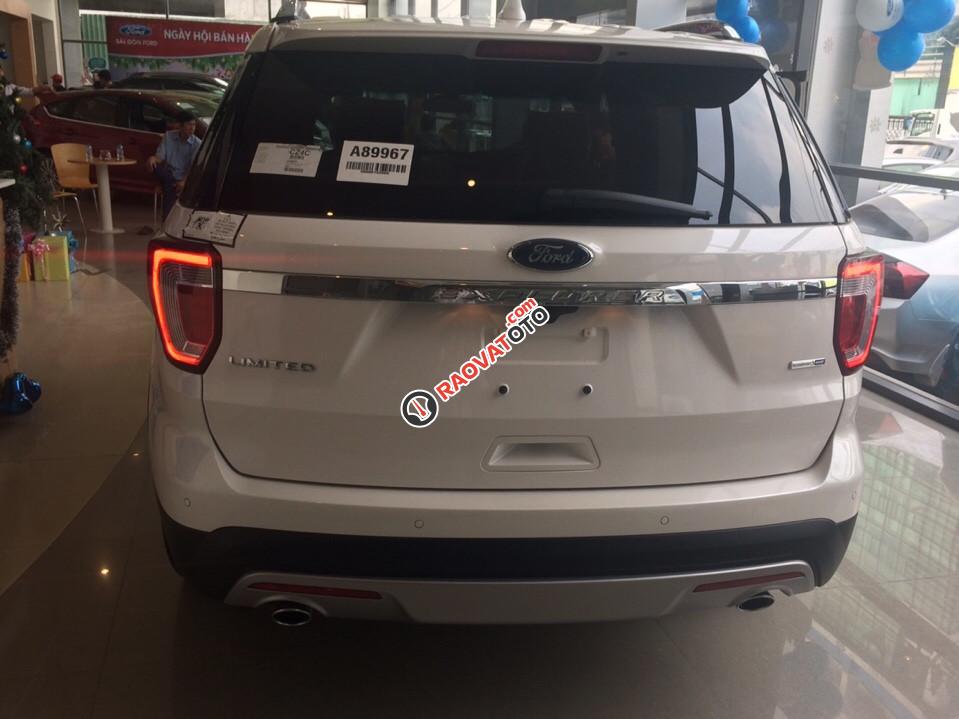 Bán Ford Explorer Limited 2017, màu trắng, nhập khẩu Mỹ, đẳng cấp doanh nhân-2