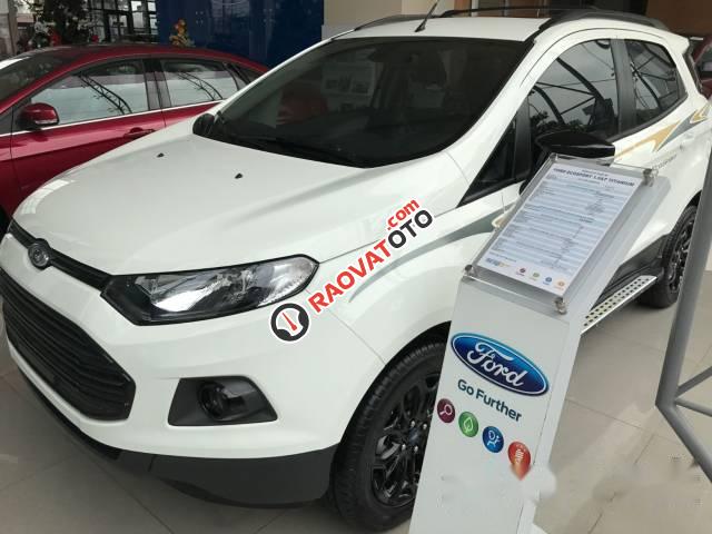 Bán xe Ford EcoSport 1.5L AT Black Edion đời 2017, màu trắng, giá 620tr-0