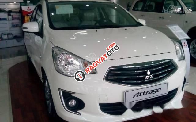 Bán Mitsubishi Attrage MT đời 2017, màu trắng, nhập khẩu-3