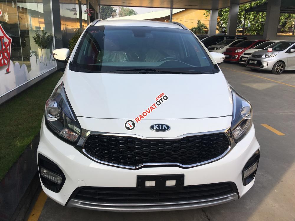 Bán Kia Rondo DAT máy dầu sản xuất 2017, màu trắng-0