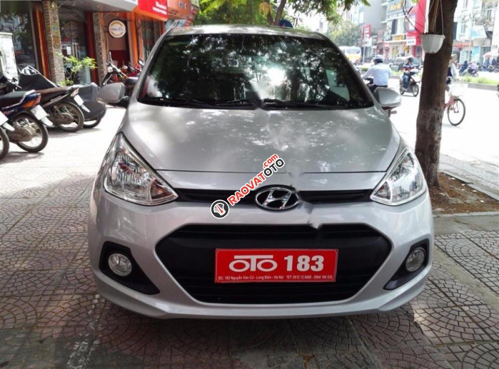 Bán xe Hyundai Grand i10 đời 2015, màu bạc, nhập khẩu giá cạnh tranh-7