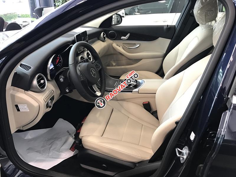 Bán Mercedes C200 năm sản xuất 2017, màu xanh lam như mới-4