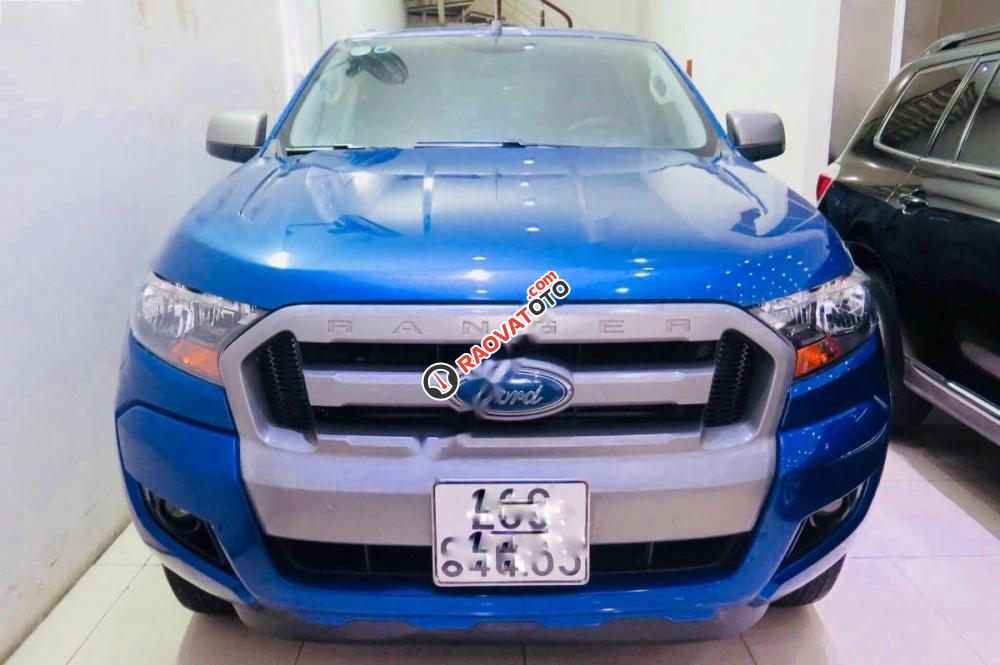 Bán Ford Ranger XLS 2.2L 4x2 MT năm 2016, màu xanh lam, xe nhập số sàn-1