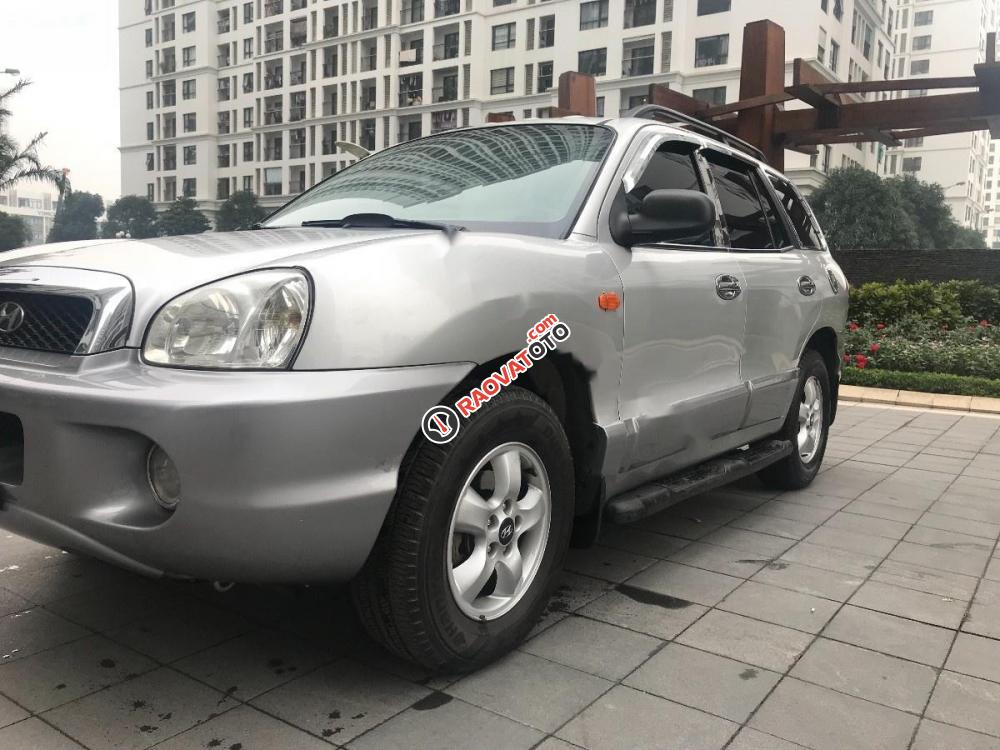 Bán ô tô Hyundai Santa Fe Gold 2.0 AT đời 2005, màu bạc, nhập khẩu nguyên chiếc số tự động-2