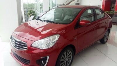 Bán ô tô Mitsubishi Attrage đời 2017, màu đỏ, xe nhập-1