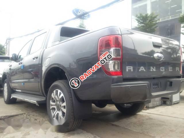 Bán Ford Ranger Wildtrak 2.2L đời 2017, màu xám, giá tốt-2