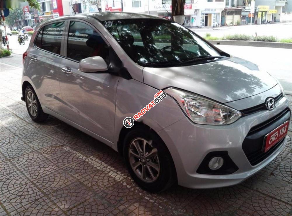 Bán xe Hyundai Grand i10 đời 2015, màu bạc, nhập khẩu giá cạnh tranh-1