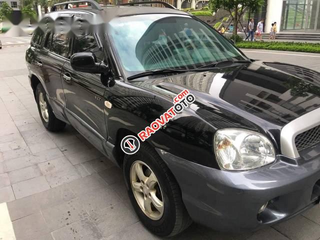 Bán Hyundai Santa Fe Gold đời 2008, màu đen -0