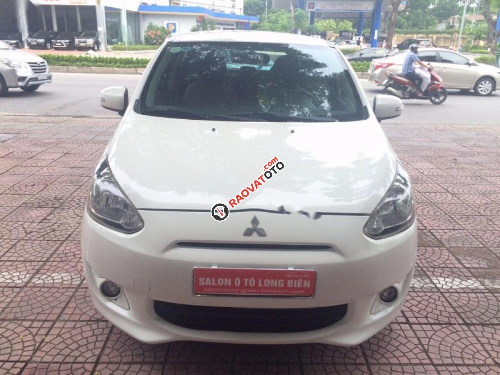 Bán Mitsubishi Mirage 1.2 AT đời 2015, màu trắng, nhập khẩu, giá tốt-8