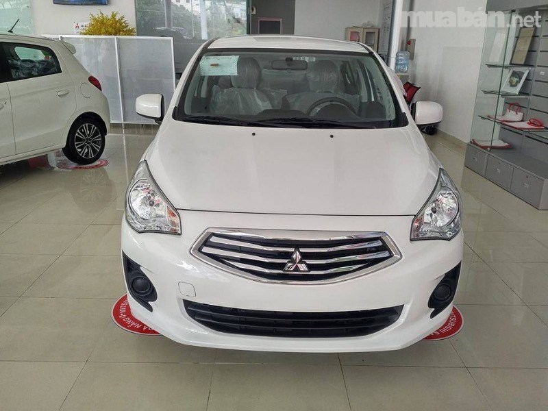 Bán xe Mitsubishi Attrage đời 2017, màu trắng, nhập khẩu giá cạnh tranh-0