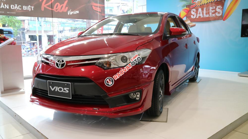 Bán Toyota Vios 1.5G (CVT) đời 2017, màu đỏ giá cạnh tranh-1