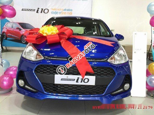 Bán ô tô Hyundai Grand i10 đời 2017, màu xanh dương-2