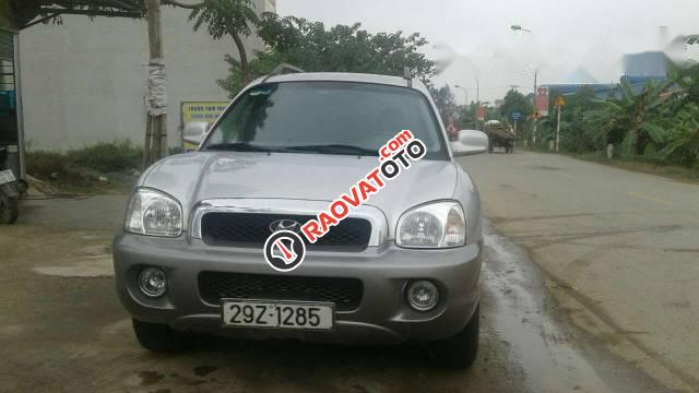 Bán ô tô Hyundai Santa Fe đời 2007, màu bạc  -0