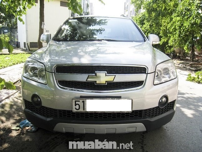 Bán xe Chevrolet Captiva đời 2010, màu bạc, nhập khẩu  -0