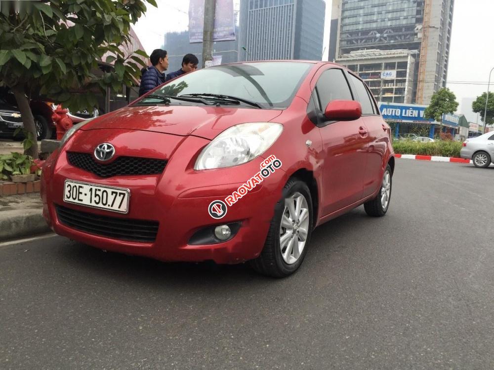 Bán xe Toyota Yaris 1.3 AT sản xuất 2010, màu đỏ, xe nhập, giá 395tr-0