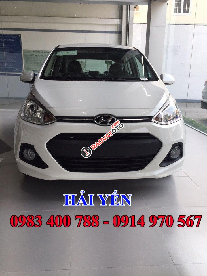 Bán Hyundai Grand i10 đời 2017, màu trắng, nhập khẩu nguyên chiếc giá cạnh tranh-0